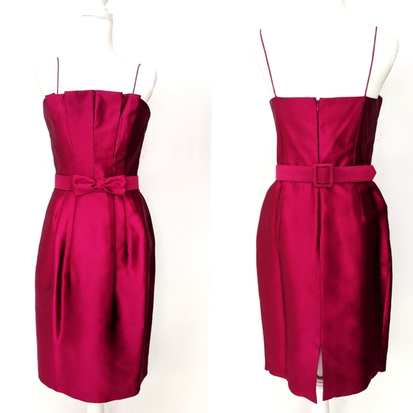 Chetta B A Line Silk Dress Size 12